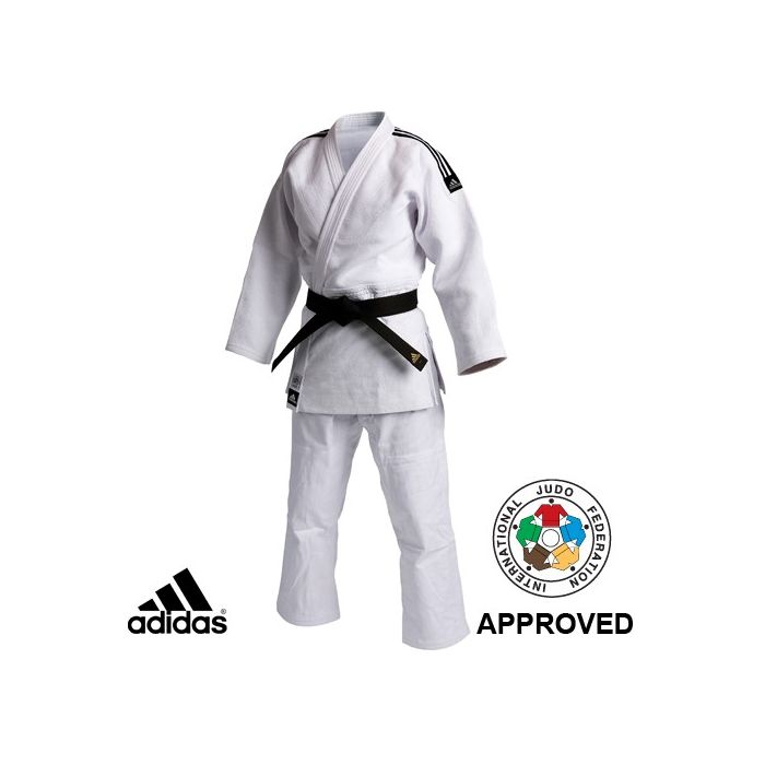 Adidas Judo Champion Gi Uniform with (J930-ST-WH-IJF)